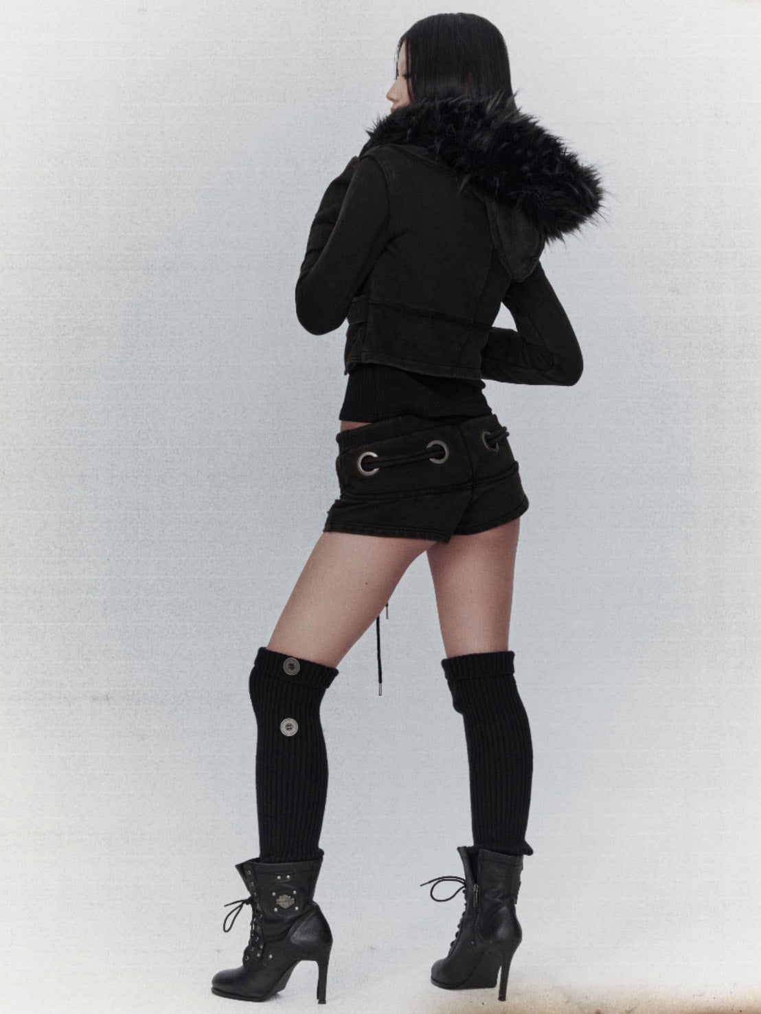 【bonienkiye】Eyelet Short Pants