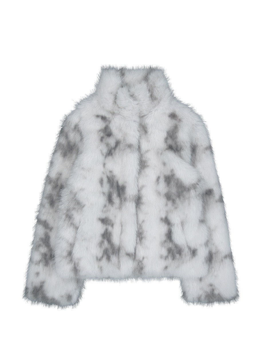 【SETUP‐EXE】FAUX FUR JACKET / 【セットアップエグゼ】ハイネックファージャケット
