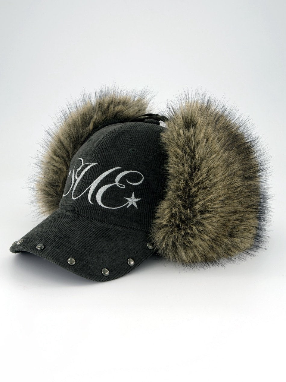 【SETUP‐EXE】CORDUROY FUR EARFLAP CAP / 【セットアップエグゼ】コーデュロイファーイヤーラップキャップ