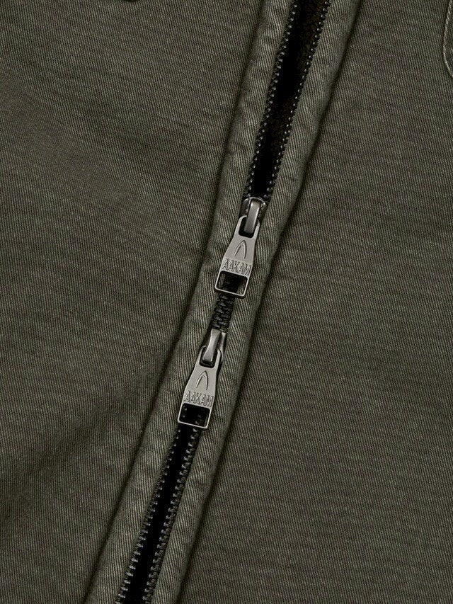 【AAKAM】Fur Camo Contrast Jacket