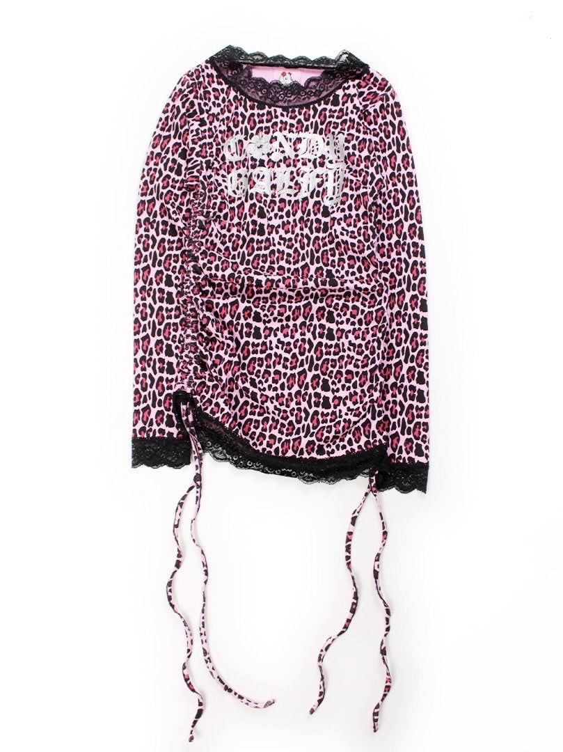 【GALFY】ギラギャル2WAYワンピ / 【ガルフィー】2wayレオパードリボンワンピース