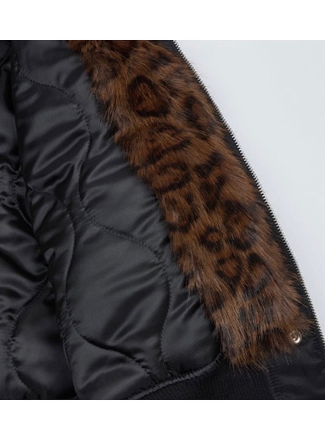 【NOT KNOWING】Fur Trim MA-1 Padded Jumper