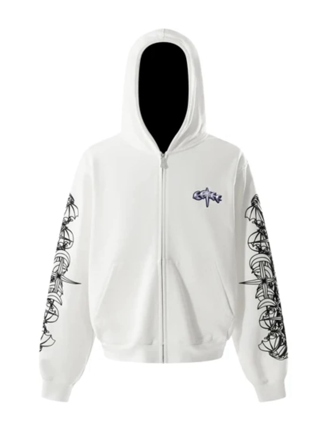 【The Boy Has No Patience】TBHNP LUMINOUS DAWN ASTRAL LOGO ZIP HOODIE / 【ザボーイハズノーペーシェンス】アストラルロゴジップパーカー