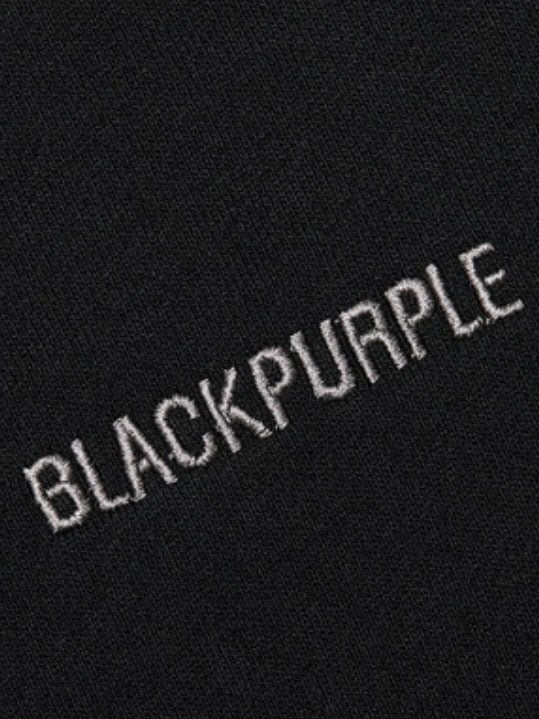【BLACK PURPLE】Shadow Loop Zip-Up Hoodie