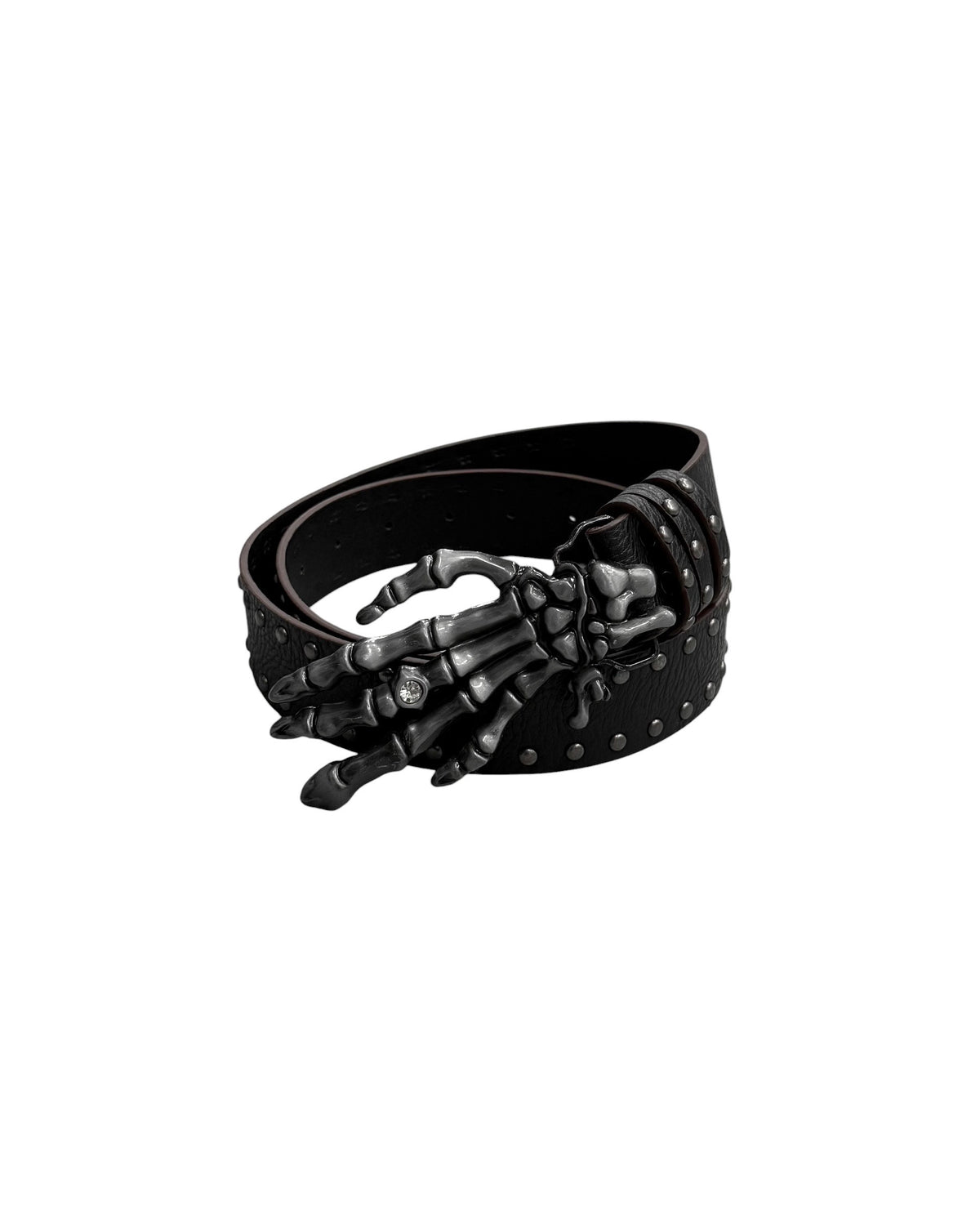 国際配送【Never mind the XU】Metal buckle punk studded belt