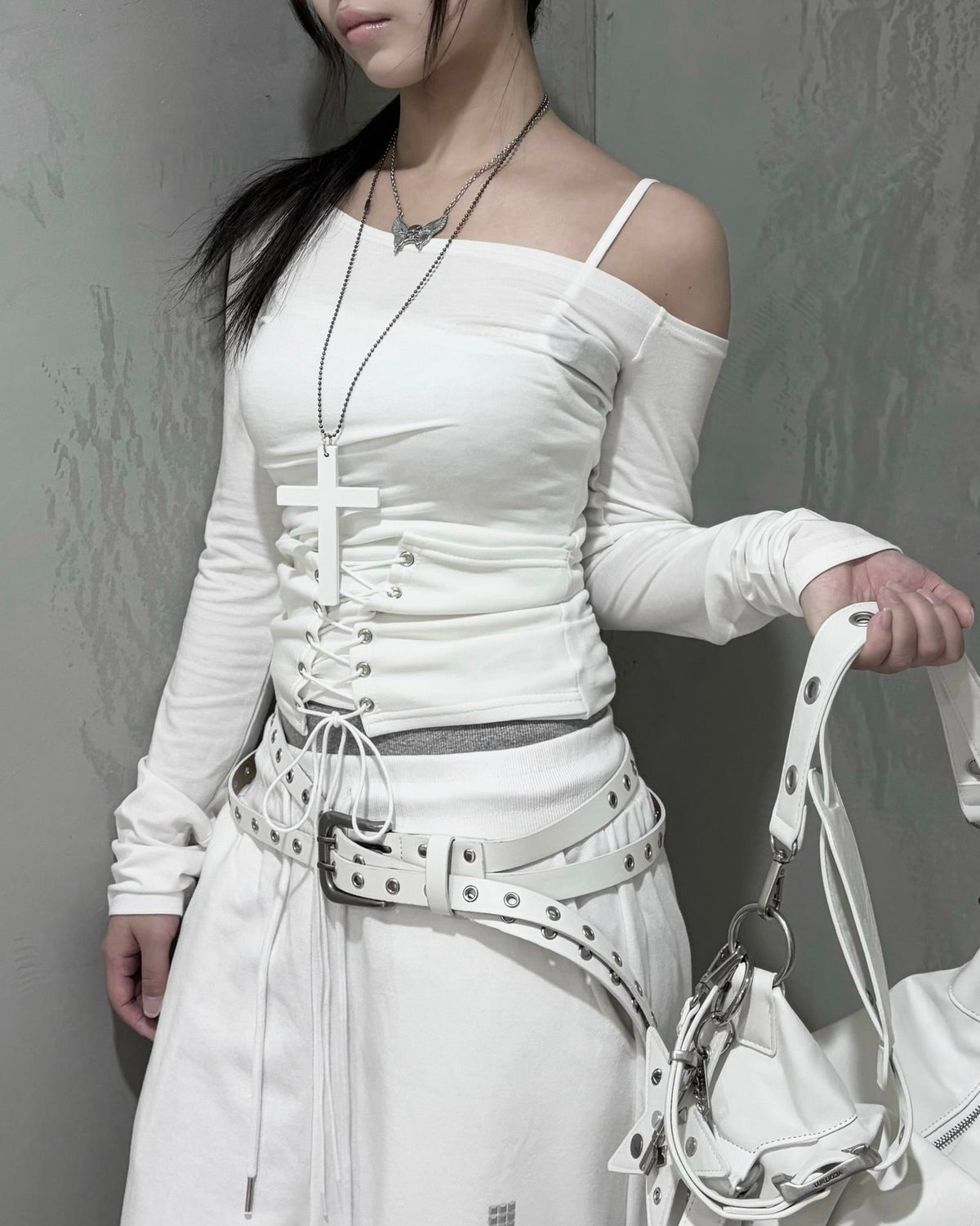 受注制【nmtc+】Corset Lace-Up Long Sleeve (3color)
