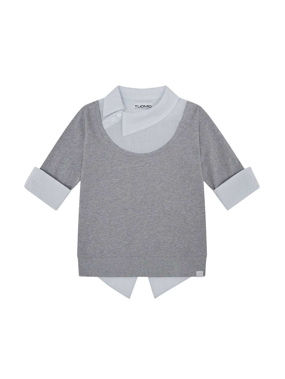 【TUOMIO】ASYMMETRIC COLLAR TOP