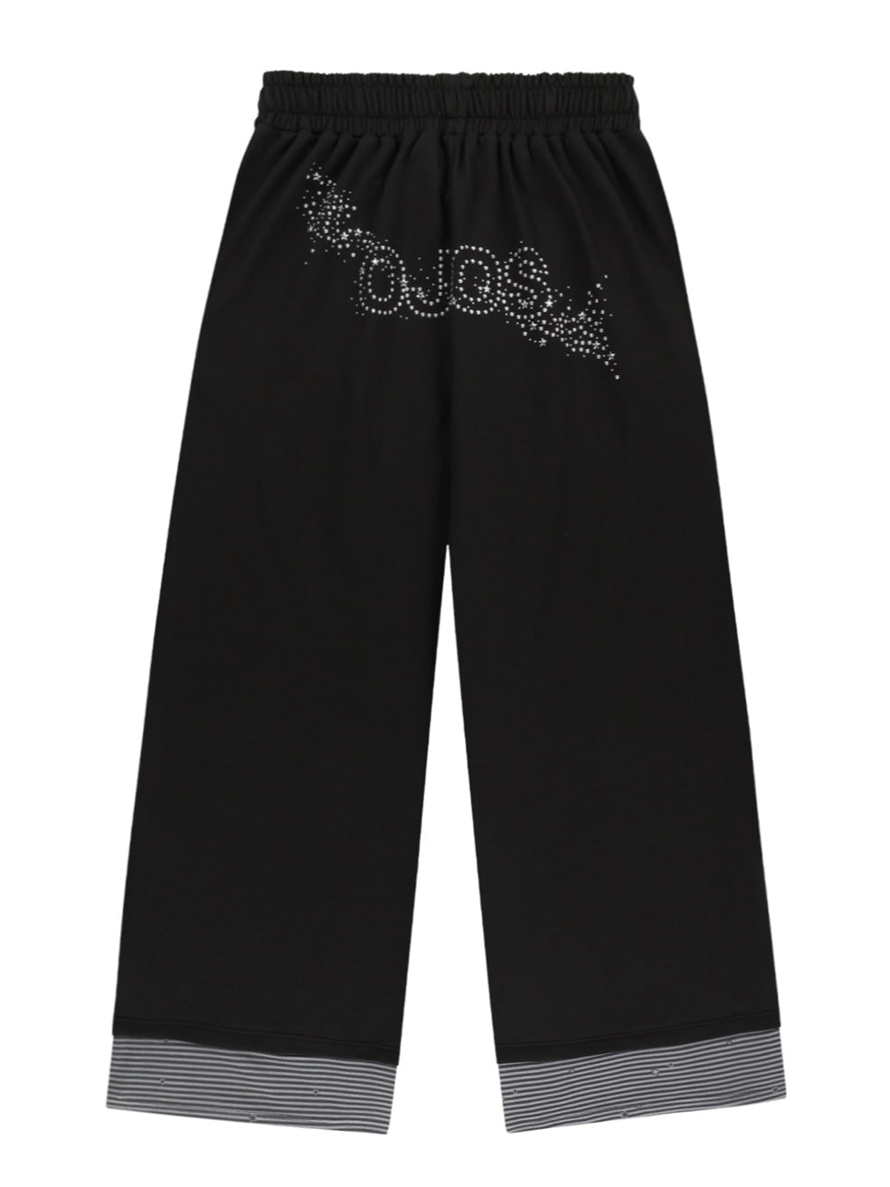 【OJOS】Hotfix Logo Wide Sweatpants