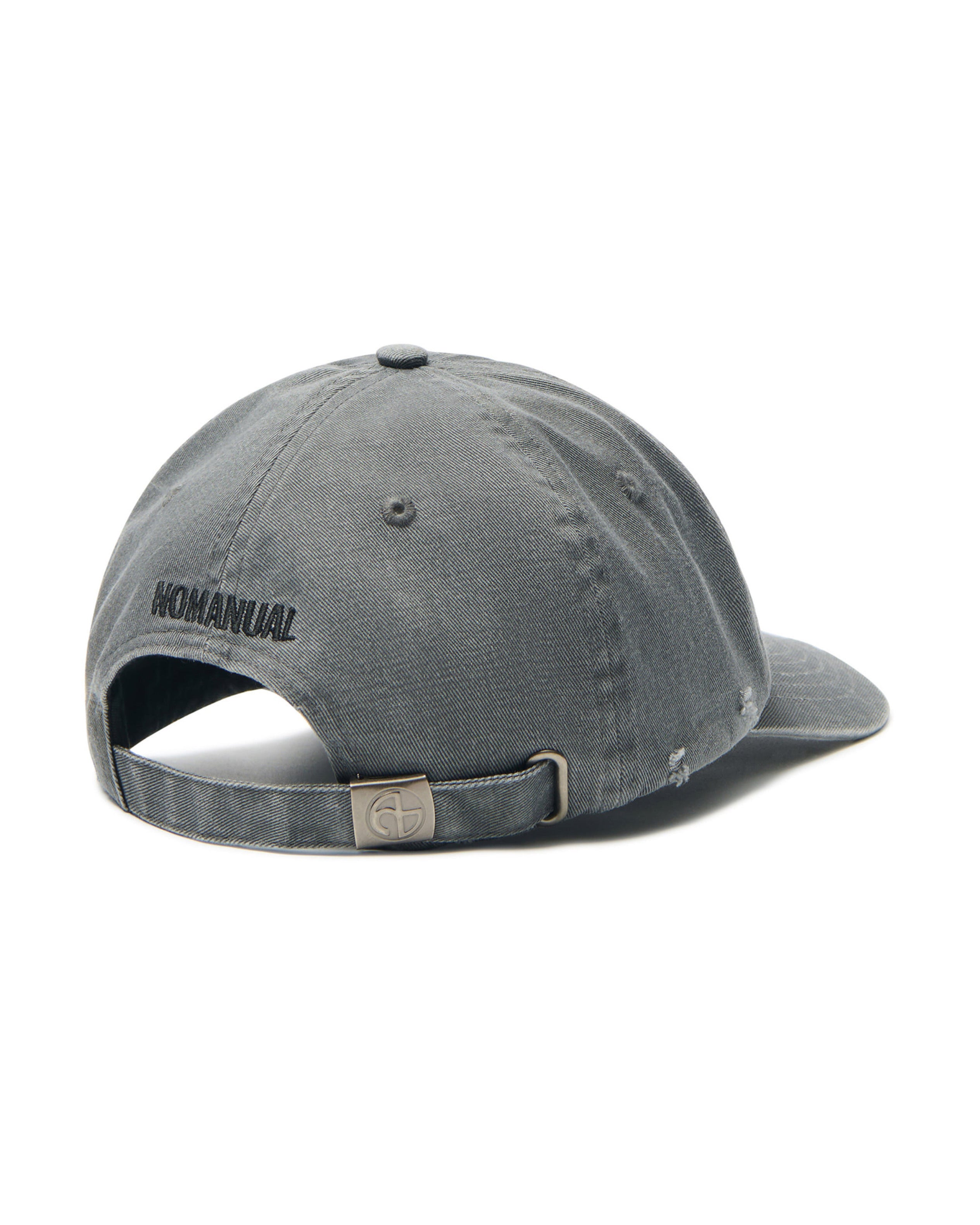 【NOMANUAL】GOTHIC LOGO WASHED BALL CAP