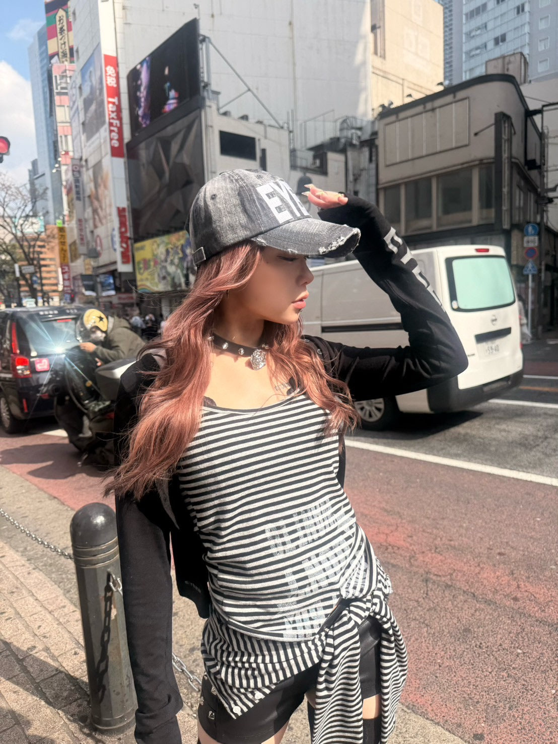 国際配送【BABY09】 3way border print tops (2color)