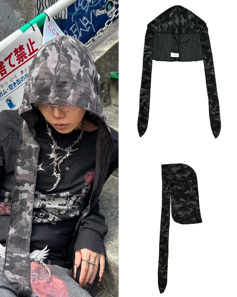 国際配送【Never mind the XU】damage camouflage balaclava