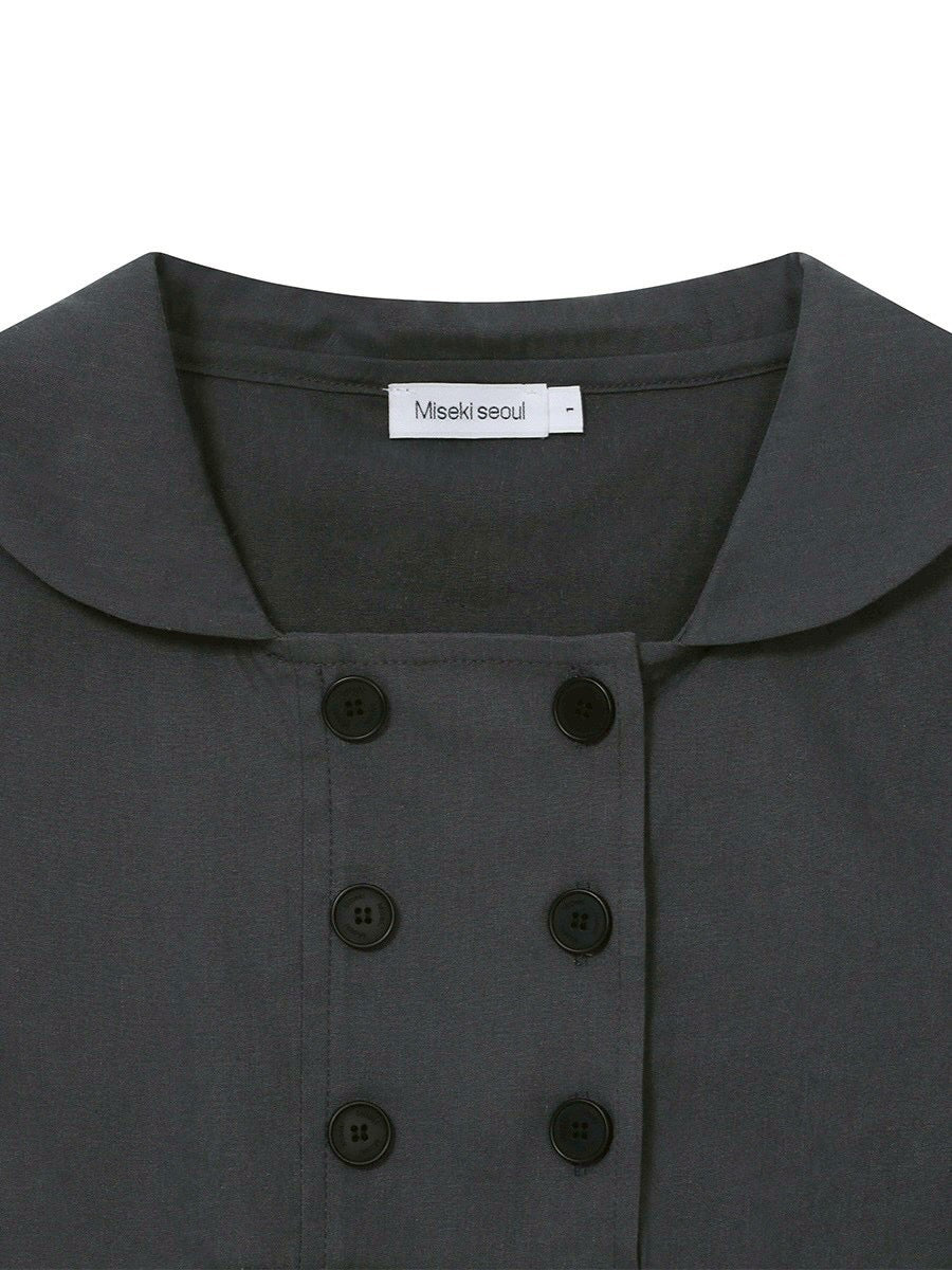 【Miseki seoul】Double button shirts top