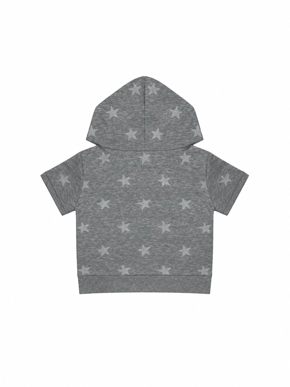 国際配送【Never mind the XU】star short sleeve zip-up hoodie