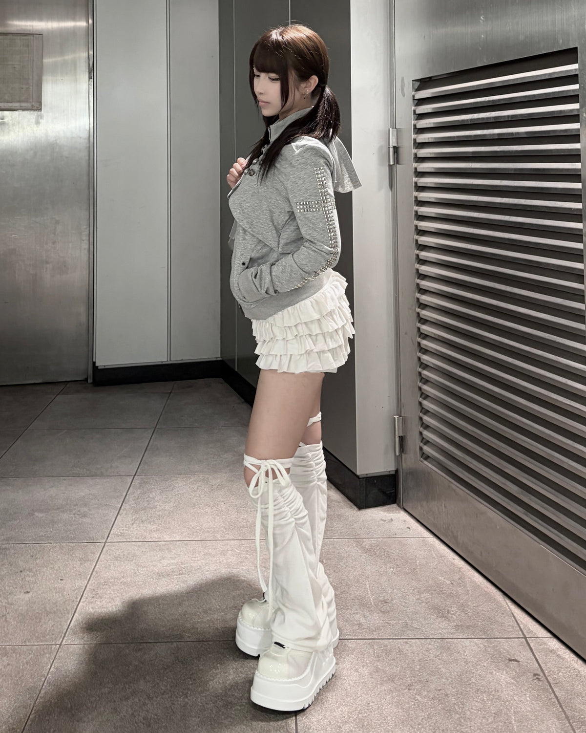 受注制【nmtc+】Tiered skirt pants (3color)