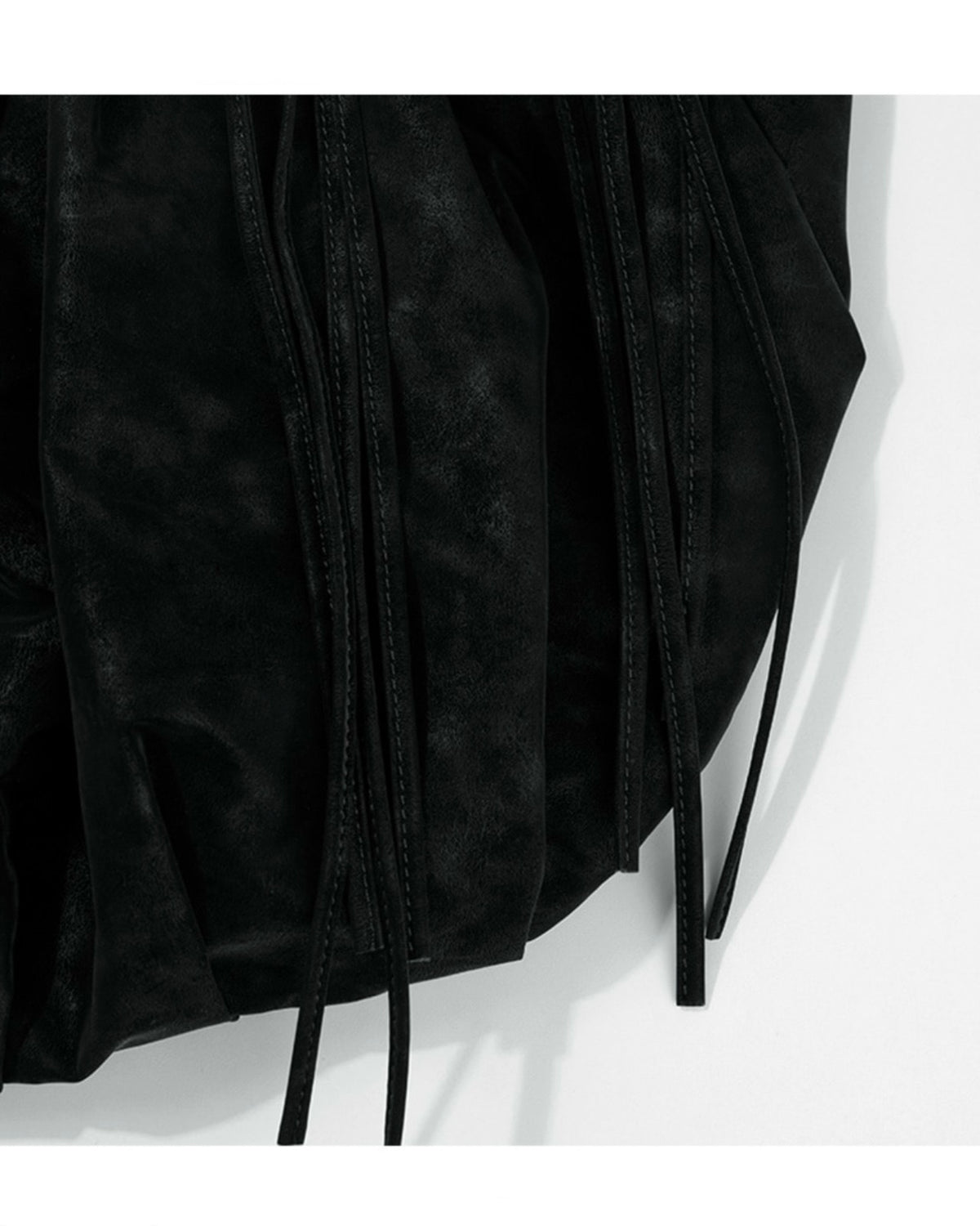 【FANCY CLUB】DRAPE FRINGE HOBO BAG
