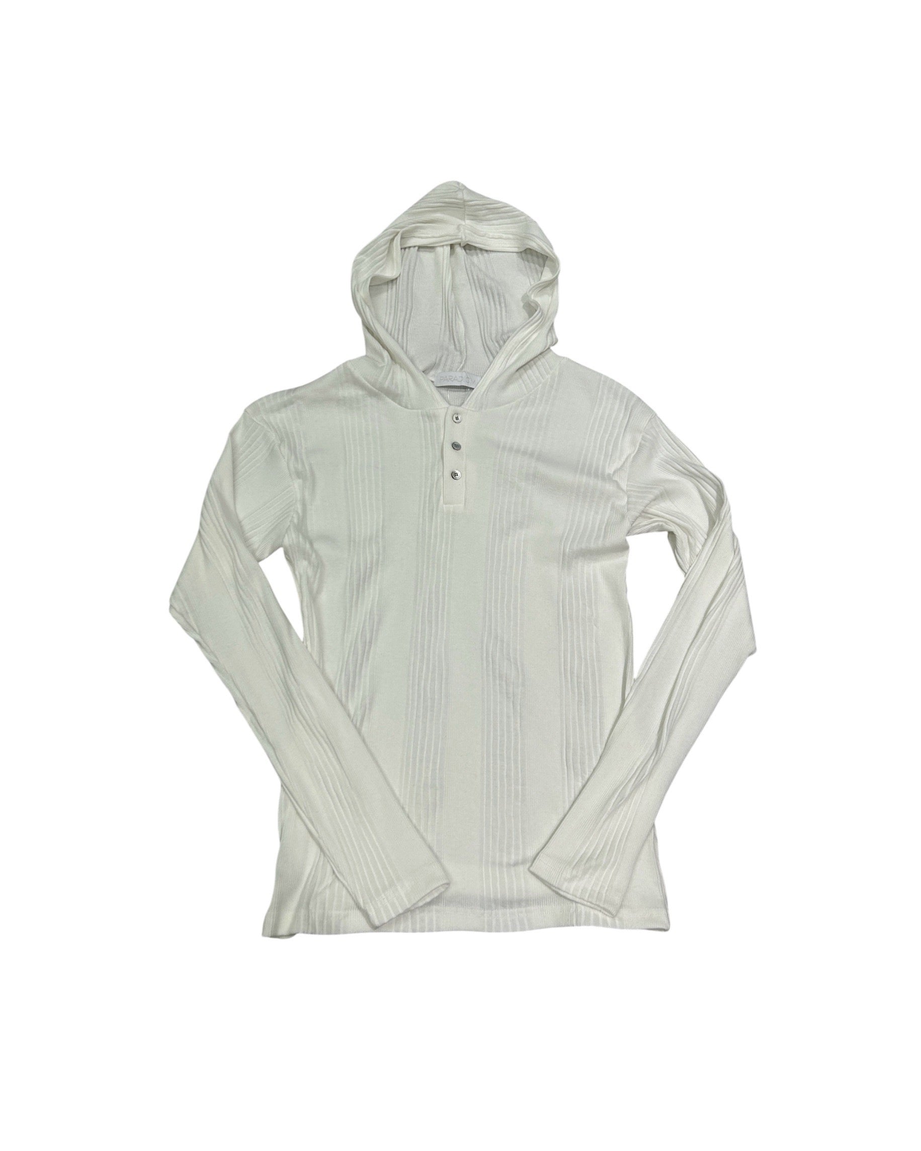 受注制【nmtc+】hooded henley neck long sleeve (3color)