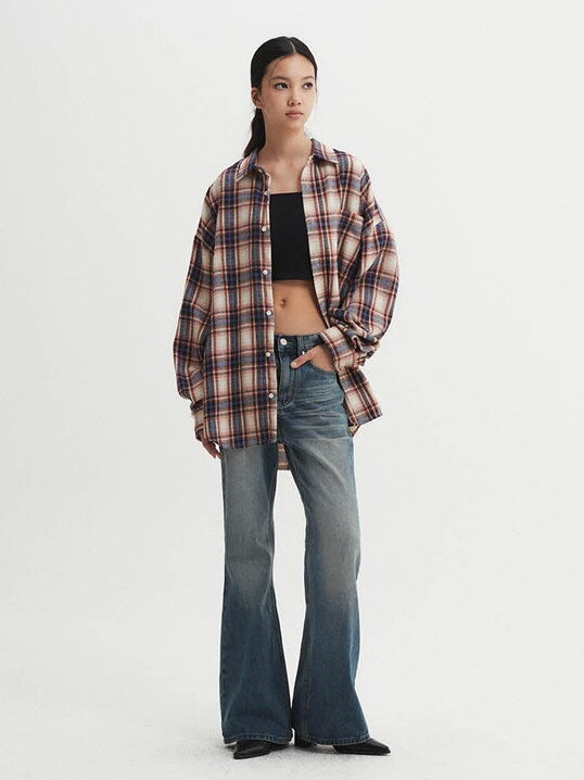 【DNSR】Signature Flare Denim Pants