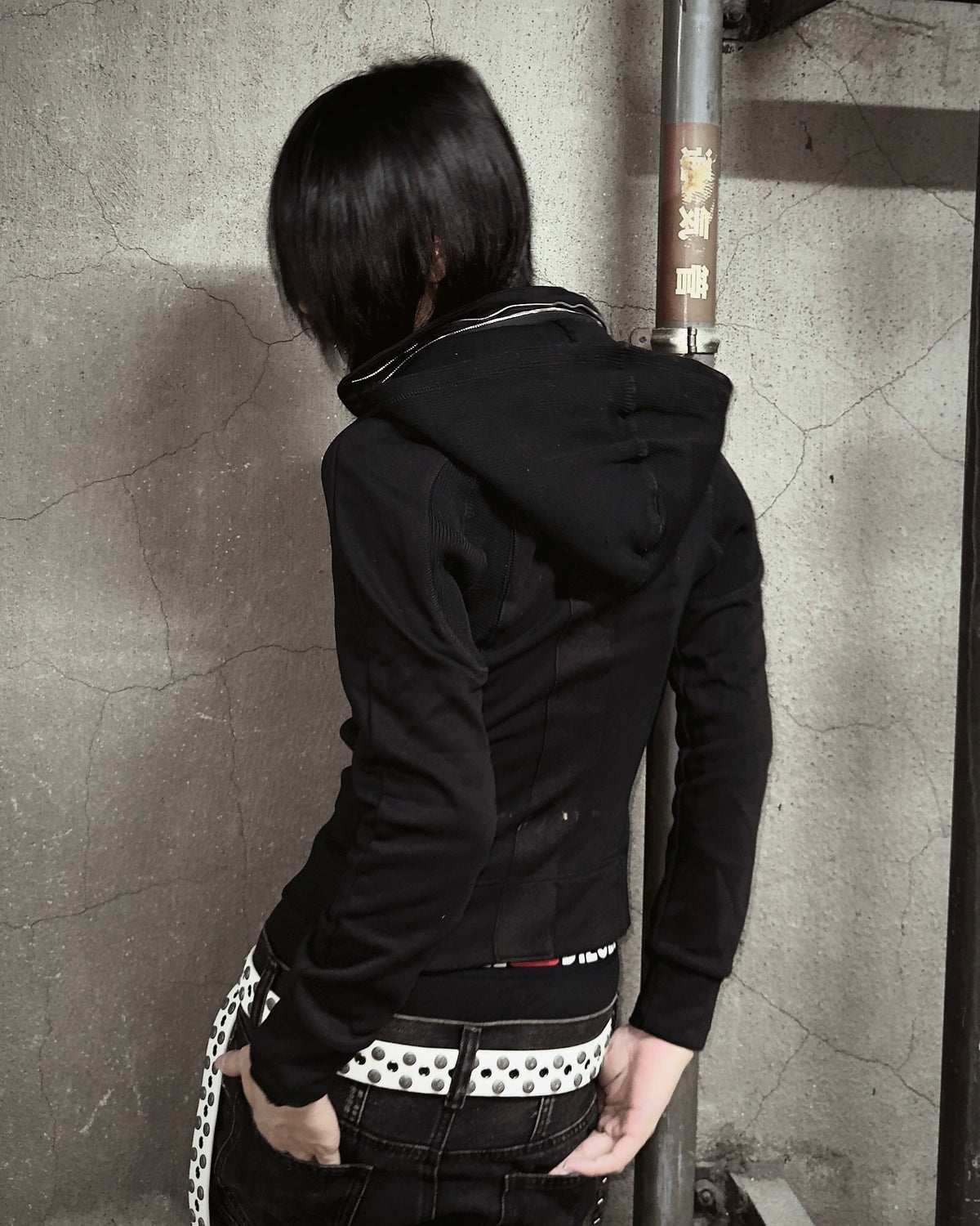 国際配送【Never mind the XU】SLIM MULTI-ZIP HOODIE