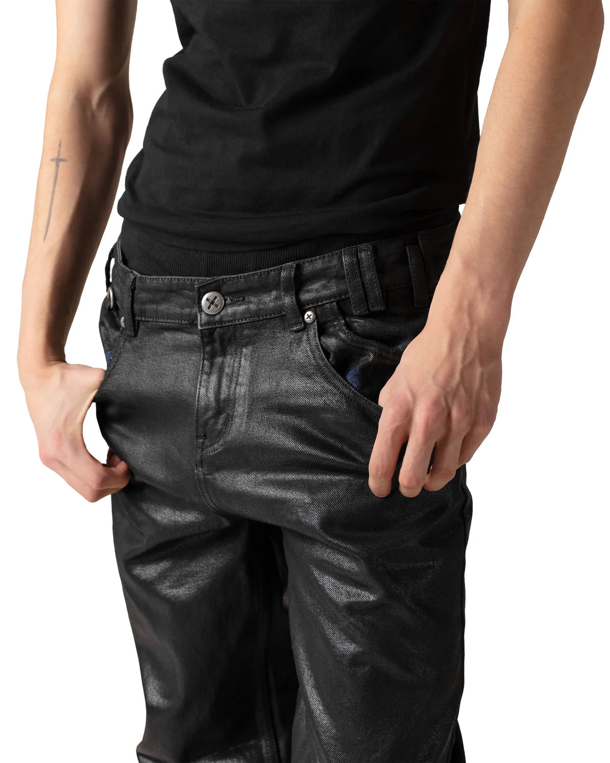 【RACER WORLDWIDE】Coated Slim Denim