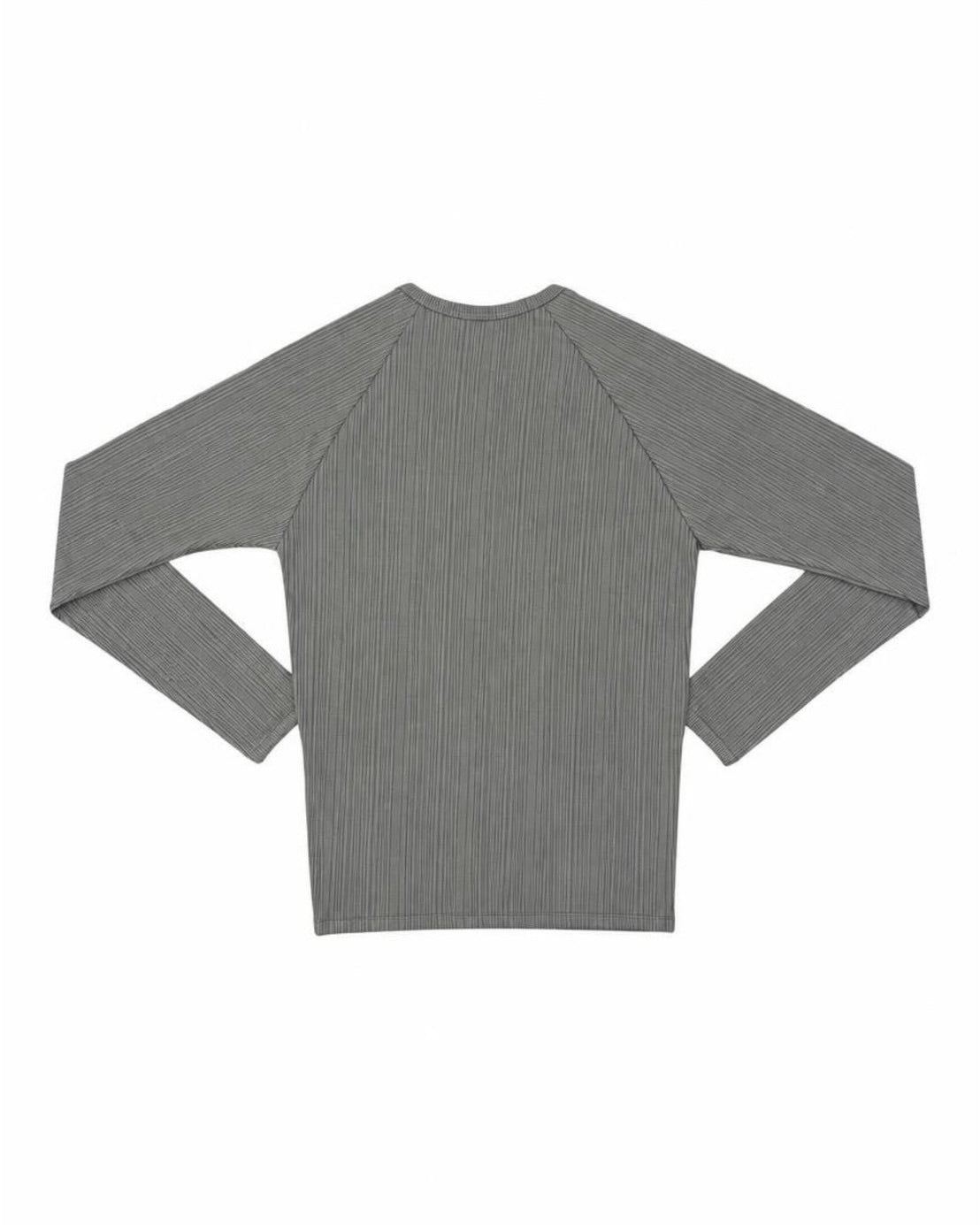 受注制【nmtc+】Snap henley neck ribbed slim top (4color)