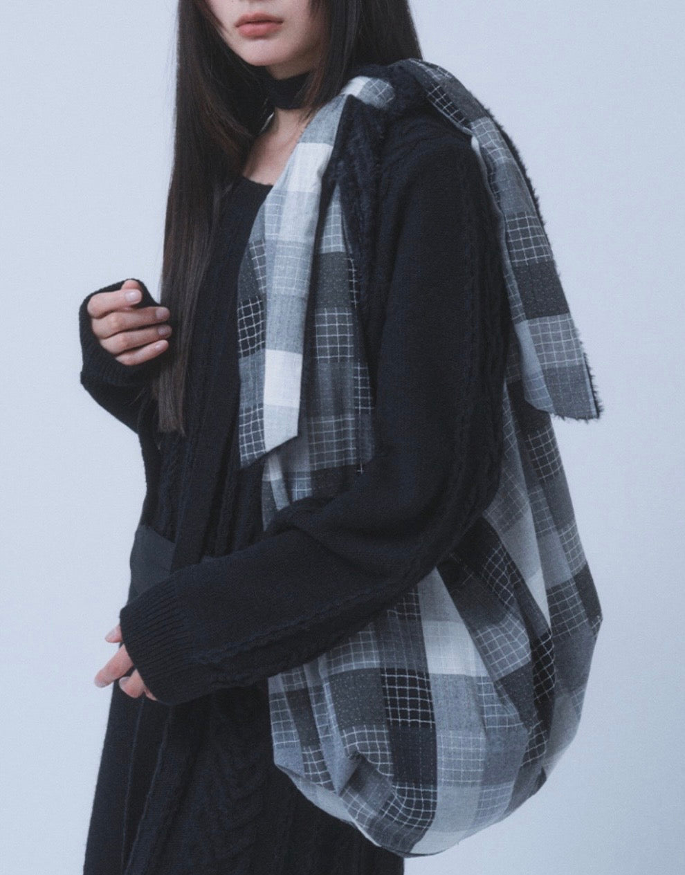 【TUOMIO】PATCHWORK REVERSIBLE BAG