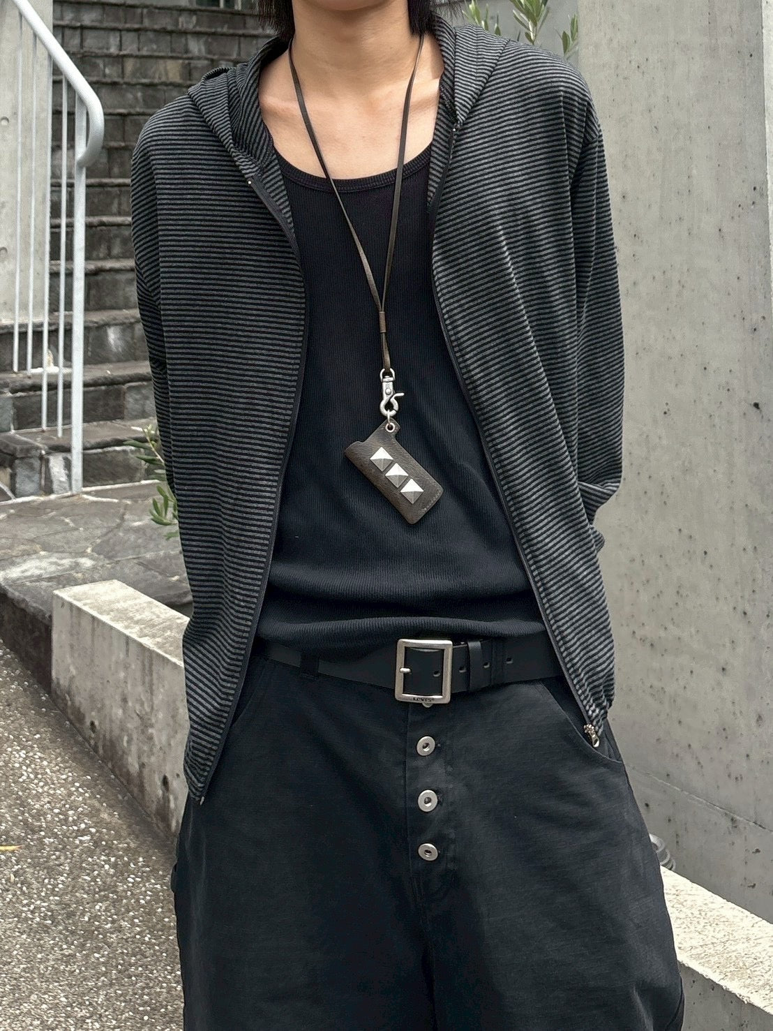 受注制【nmtc+】border zip up hoodie