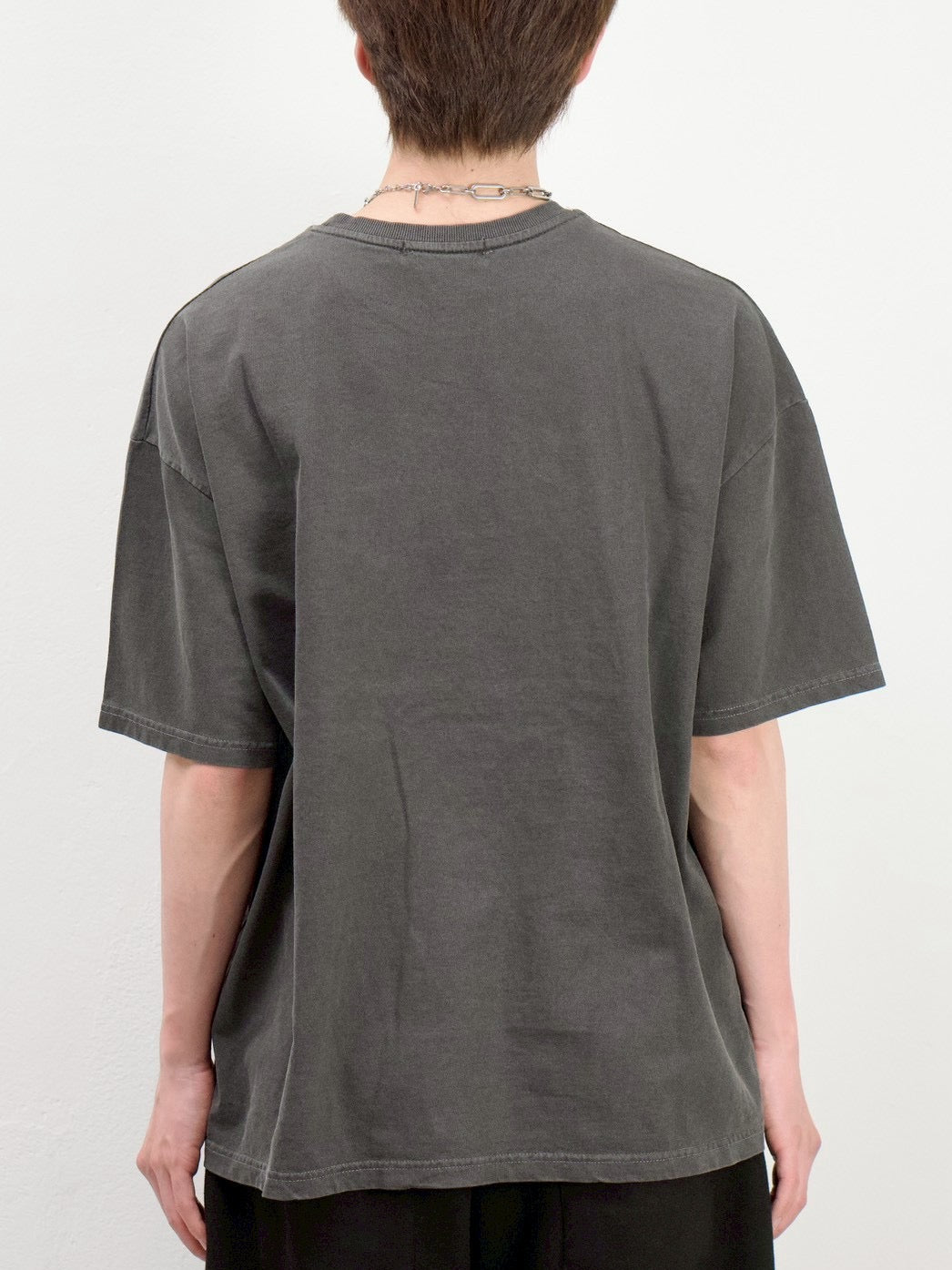 受注制【Chikashitsu +】pigment university t-shirt (3color)