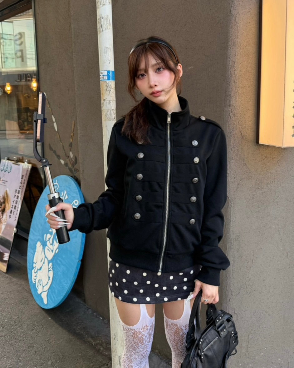 大阪店 WEB限定 受注制【Never mind the XU】Dot Muse Mini Skirt