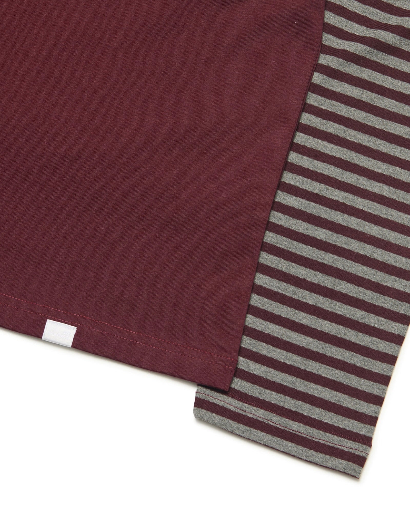 【NOMANUAL】STRIPE LAYERED LONG SLEEVE TEE