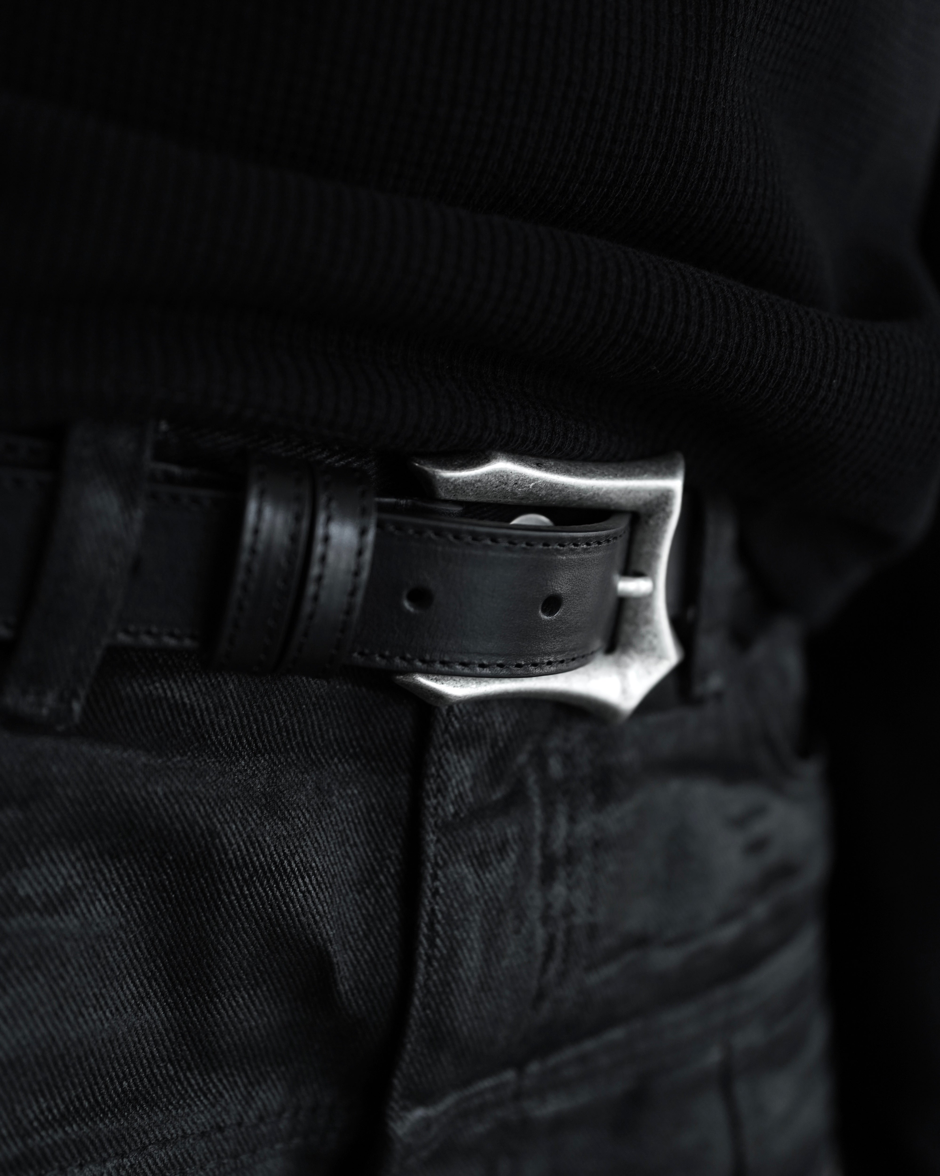 【CHIKASHITSU PLUS HIGH】Gothic leather buckle belt