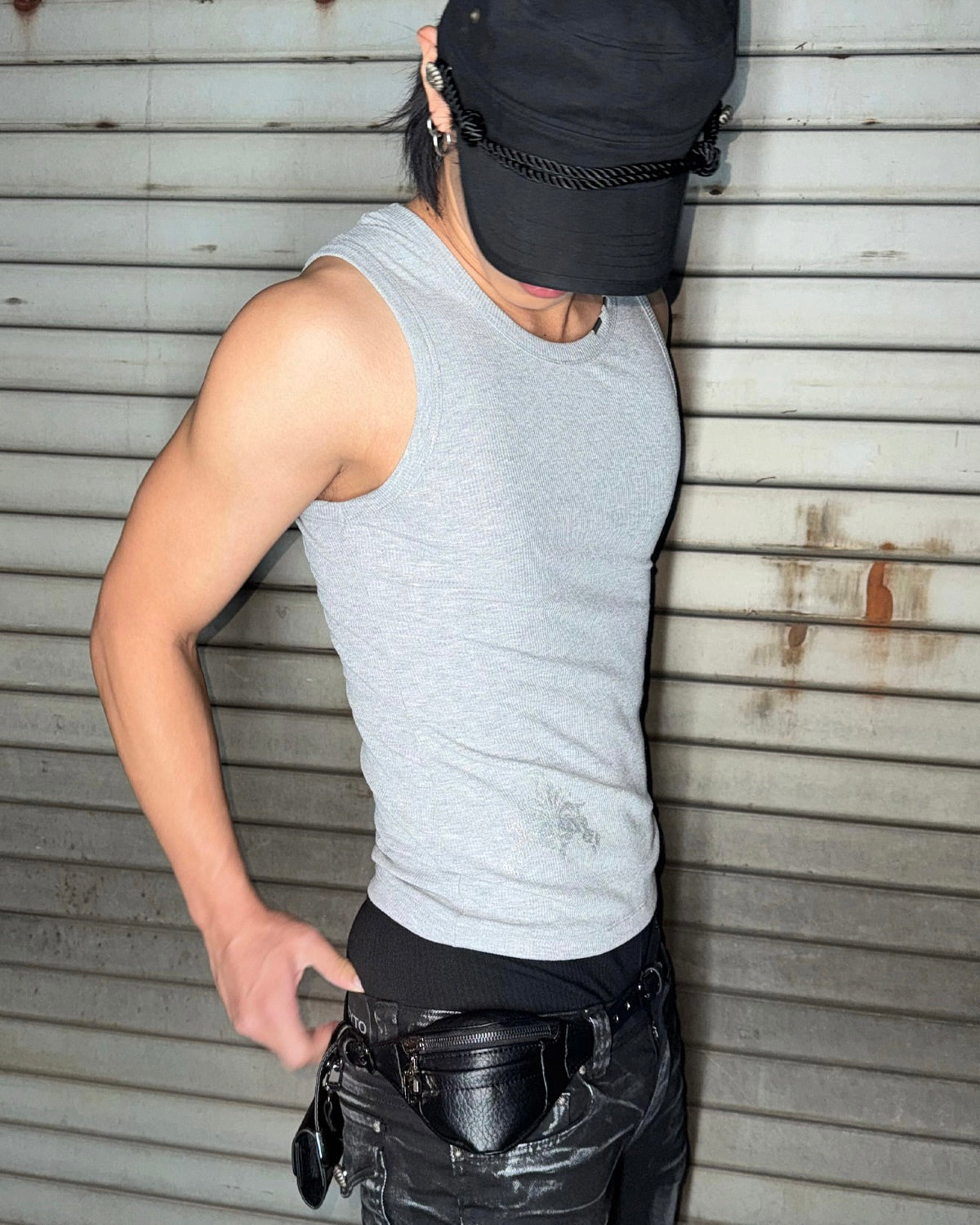 【LECYTO】Glitter Rib Sleeveless