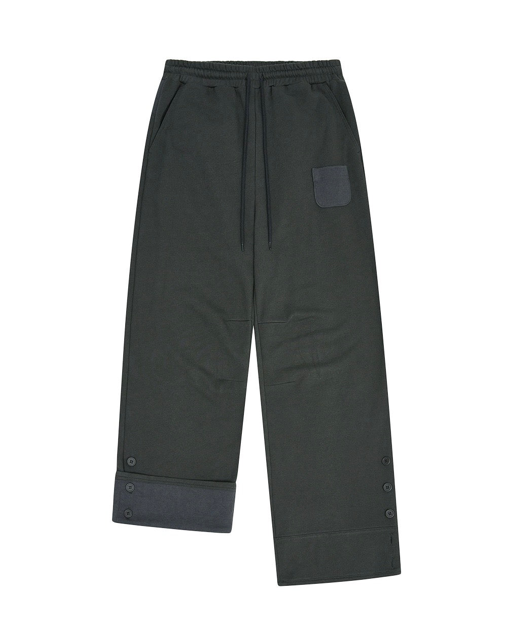 【TUOMIO】ROLL-UP BUTTON SWEATPANTS