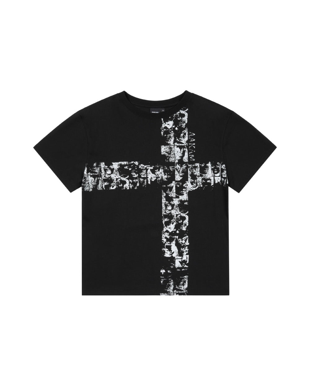 【AAKAM】Mosaic Cross Half Top
