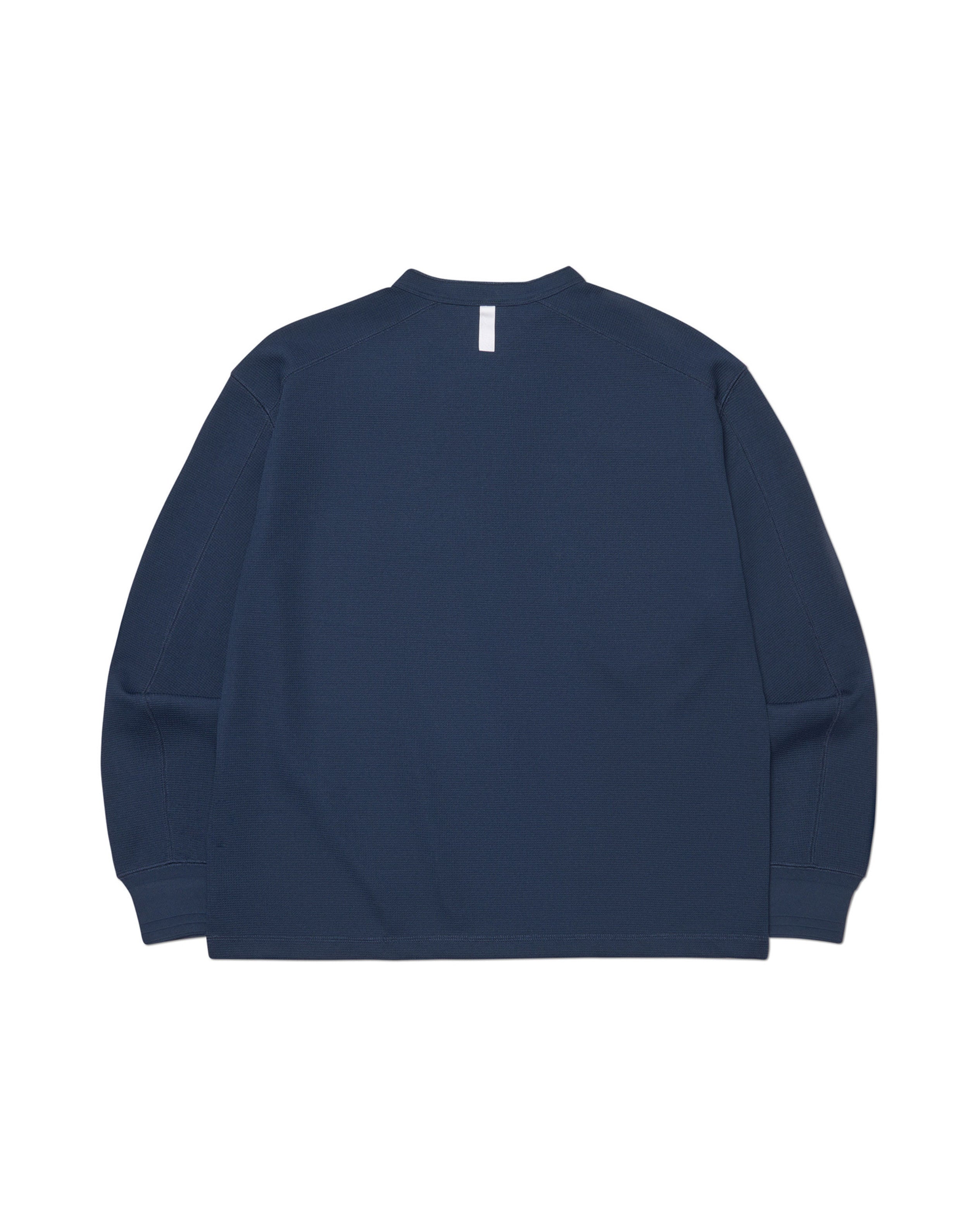 【NOMANUAL】NM HENLEY NECK WAFFLE LONG SLEEVE TEE