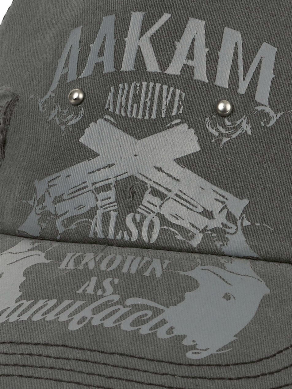 【AAKAM】Pistol Studded Ball Cap