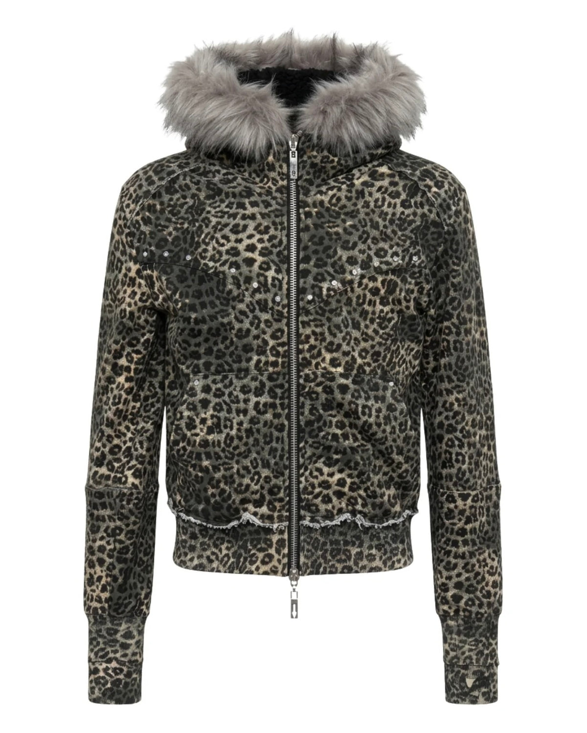 【TYPE SHADE】TYPE REOPARD FUR HOODIE
