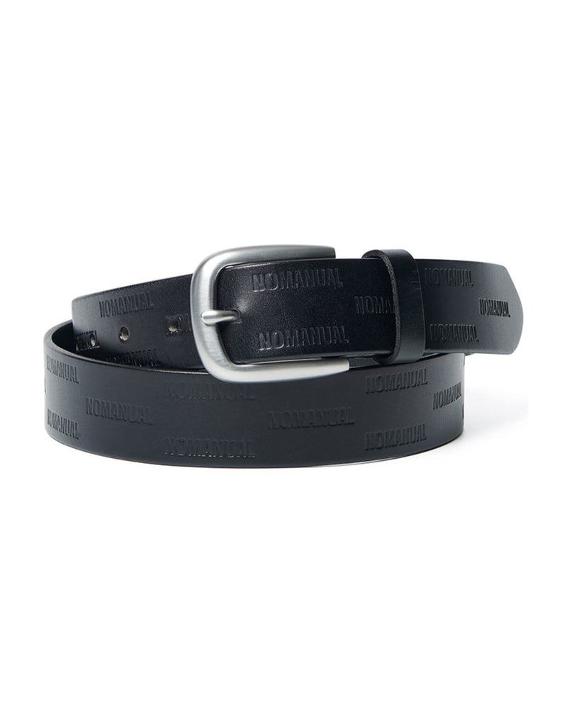 【NOMANUAL】DEBOSSED LOGO BELT