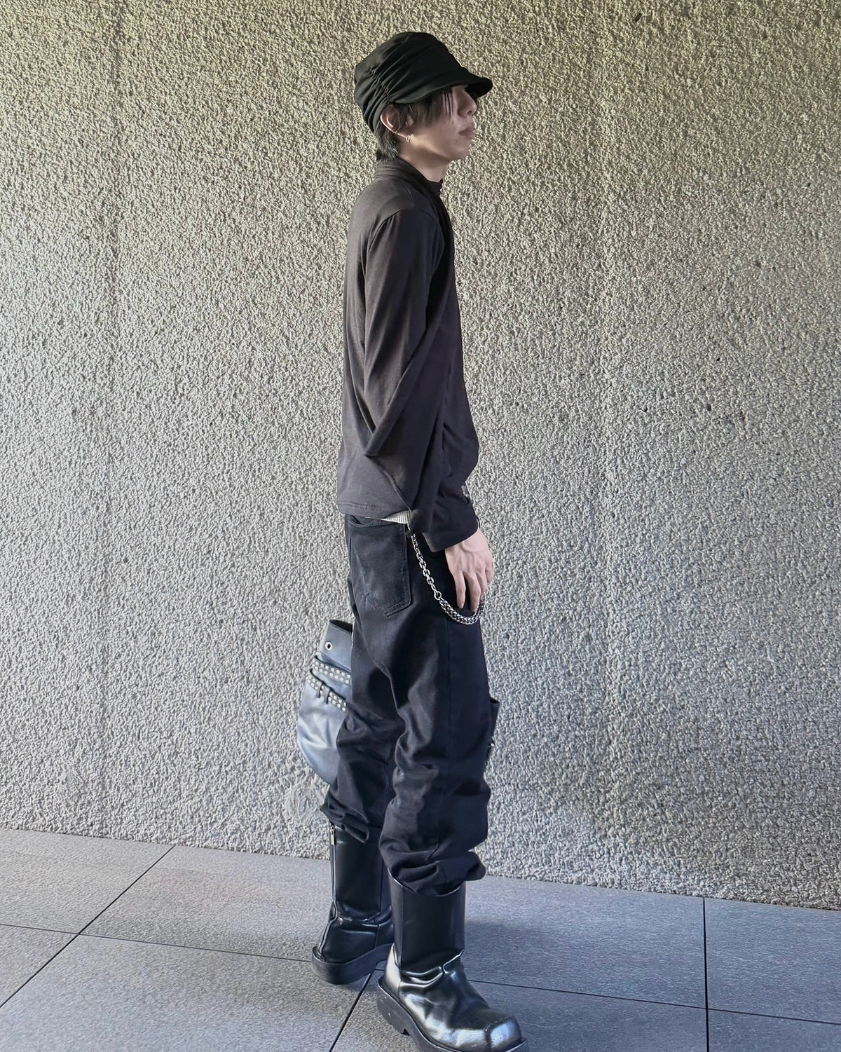 受注制【nmtc+】Draped Scarf Neck Top (2color)