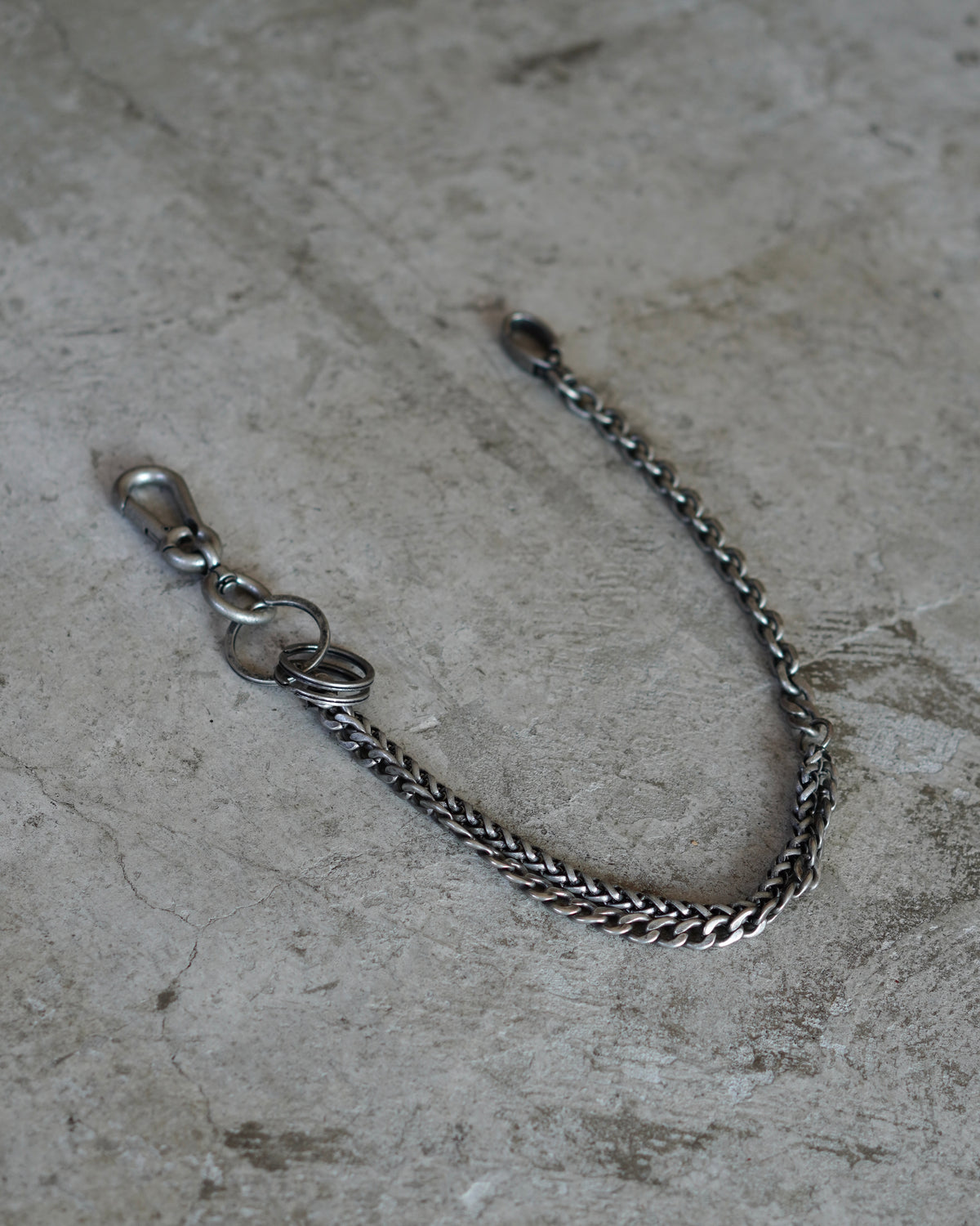 【CHIKASHITSU PLUS HIGH】Industrial link wallet chain