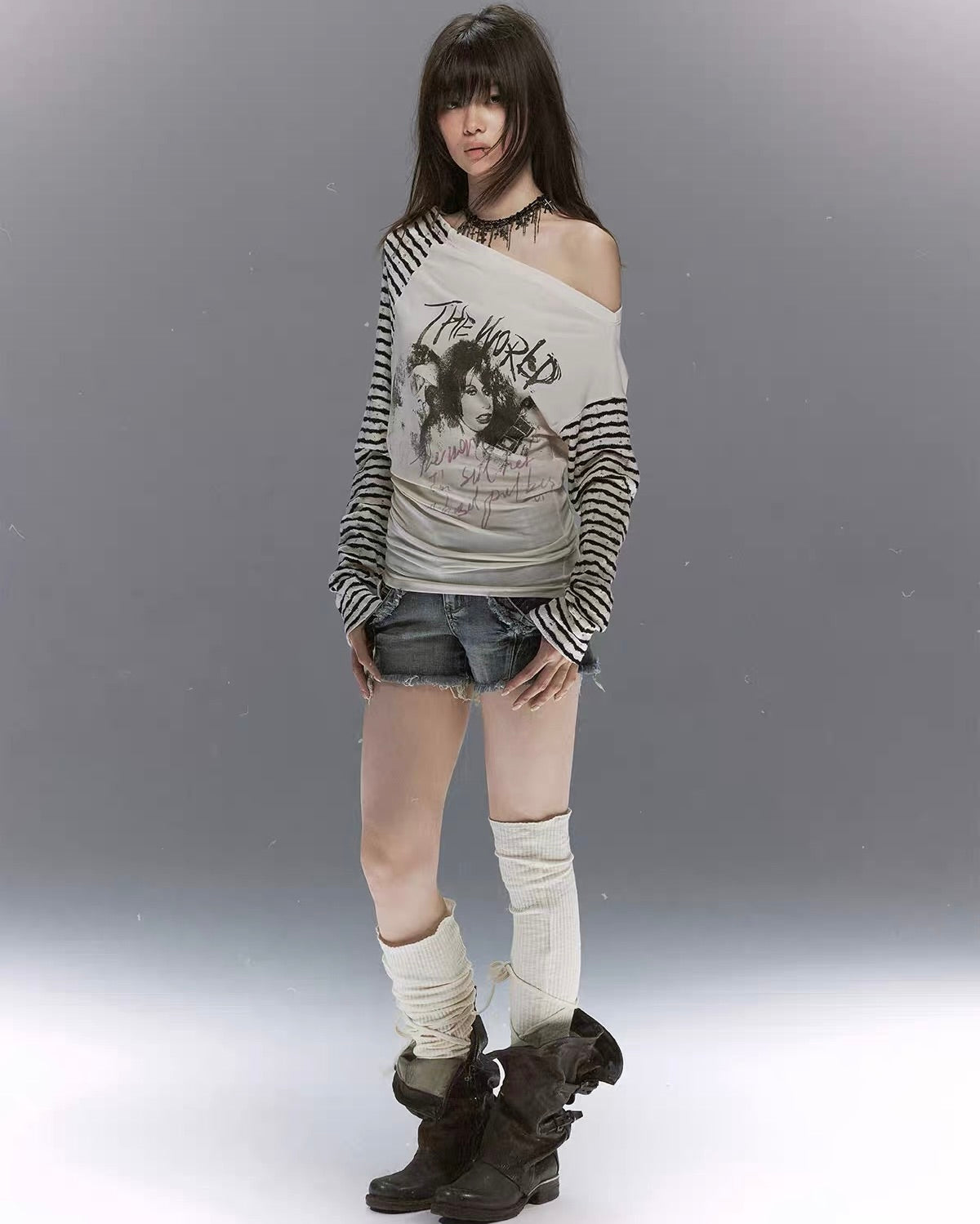 【Cest Nous】Band Graffiti T-shirt