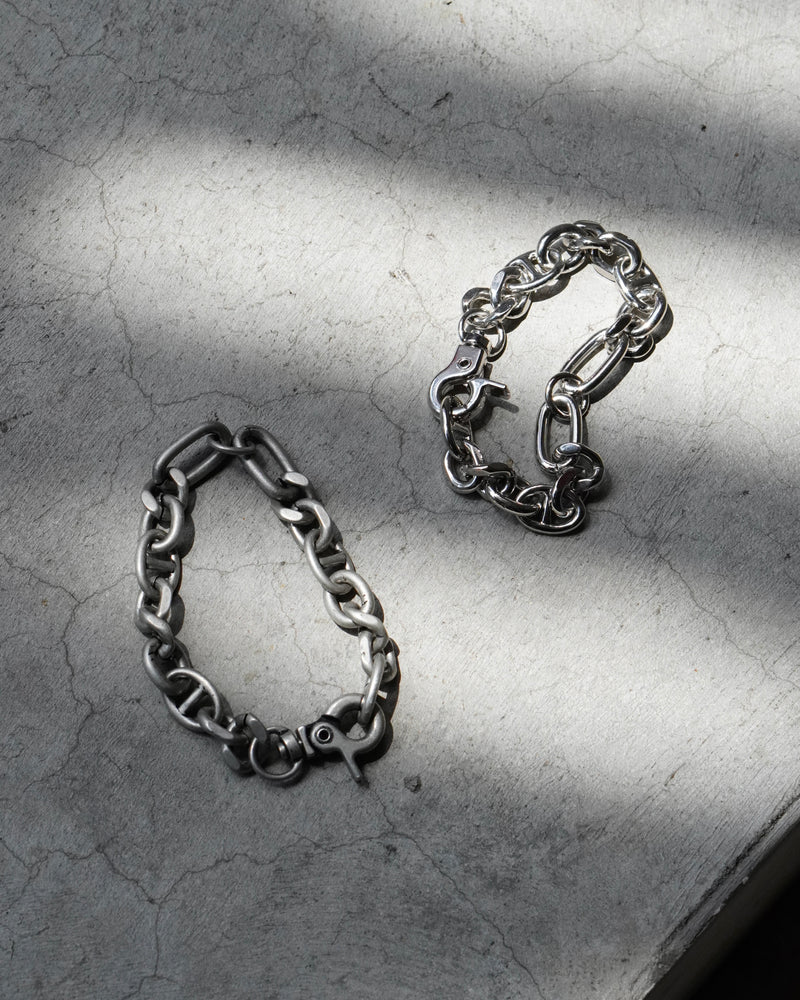 【CHIKASHITSU PLUS HIGH】Anchor links bracelet (2color)