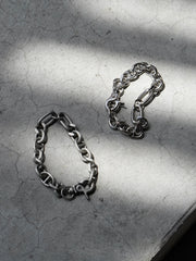 5/23 20:00発売【CHIKASHITSU PLUS HIGH】Anchor links bracelet (2color)