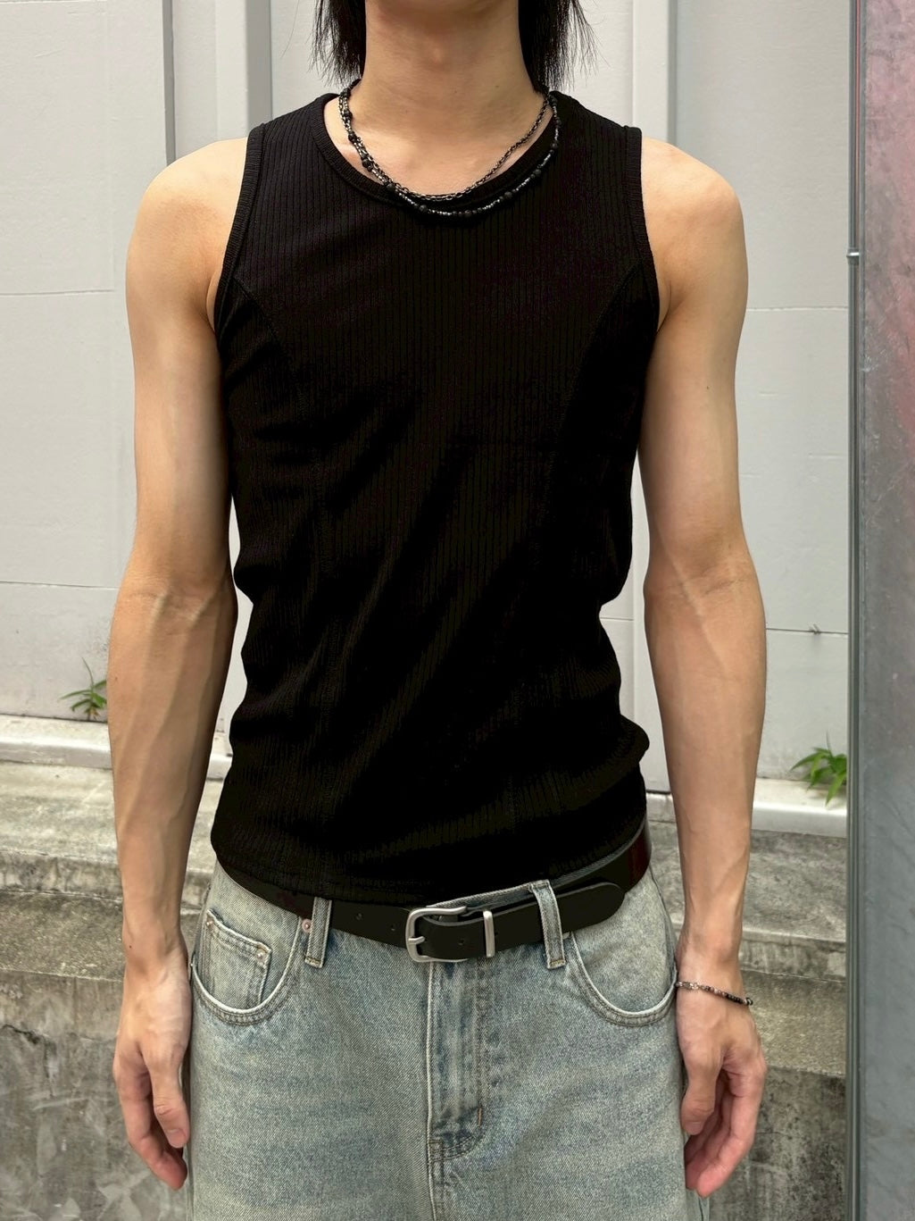 受注制【nmtc+】tight tank top (3color)