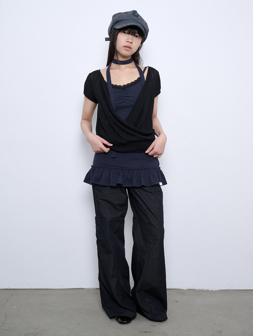 【TUOMIO】LIGHT LAYERED BOLERO