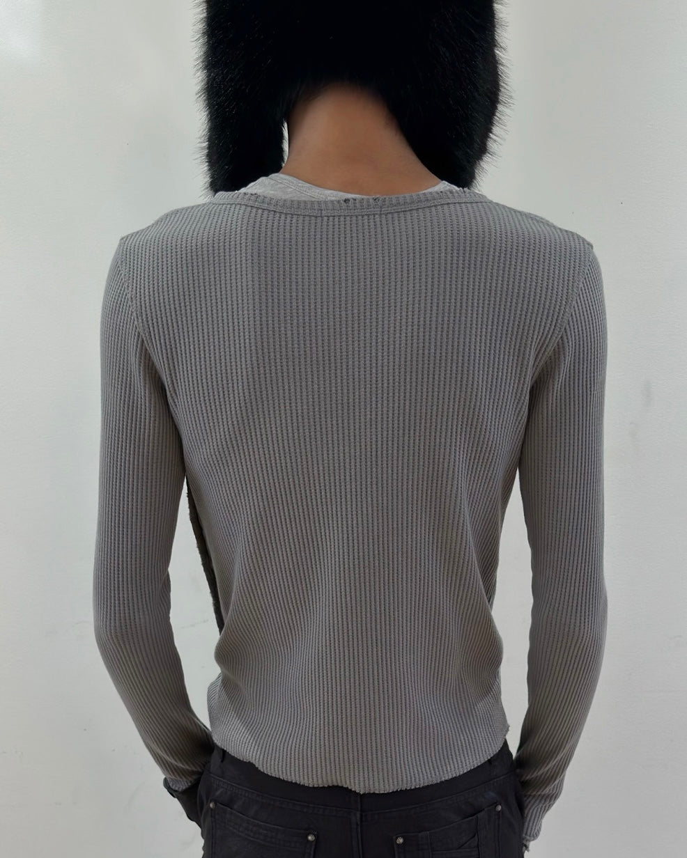 【LECYTO】Sacred Thorn Ribbed Top