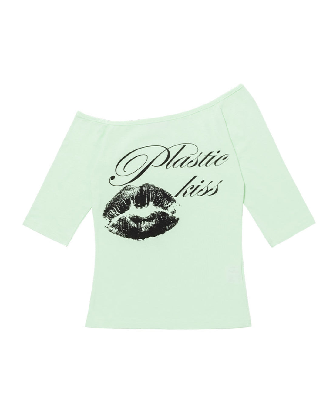 【FANCY CLUB】PLASTIC KISS ONE-SHOULDER TOP