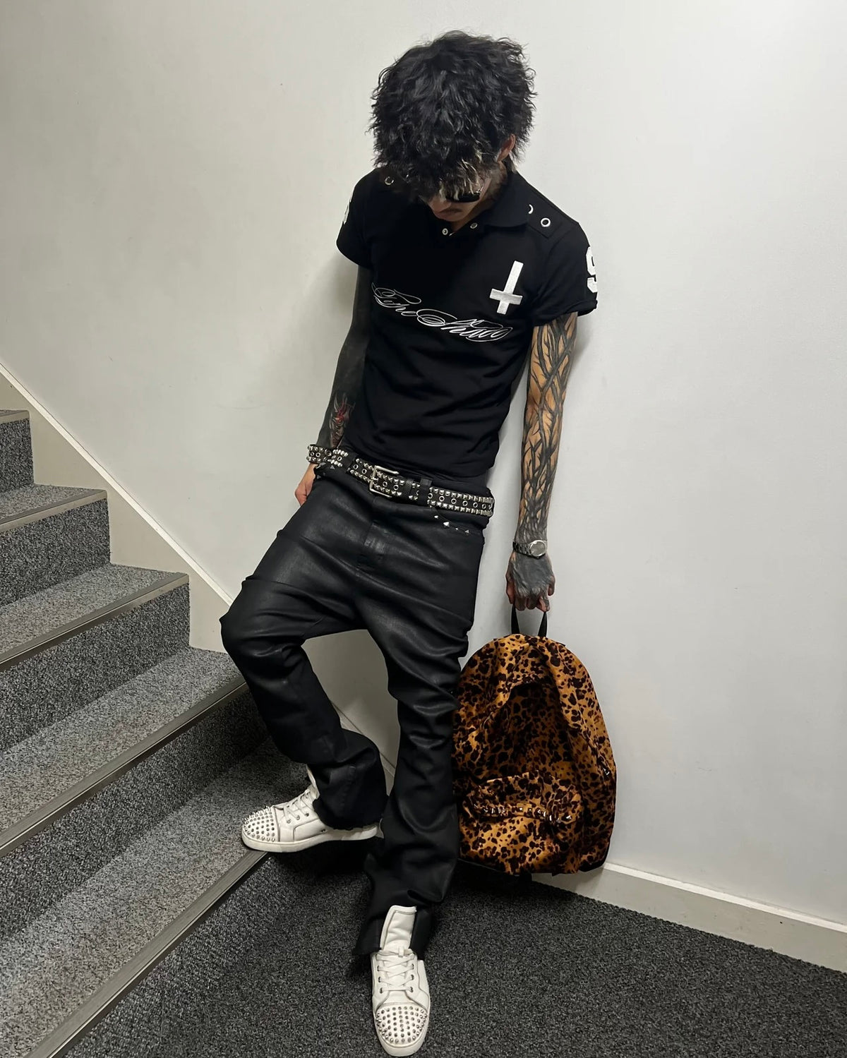【TYPE SHADE】ABISS COATING STUDS FLARE DENIM