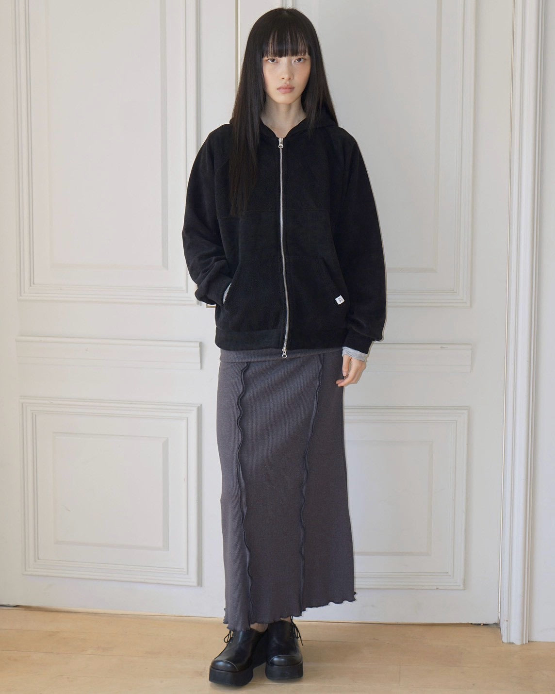 【Uglyshadow】FLEECE HOODIE ZIP-UP