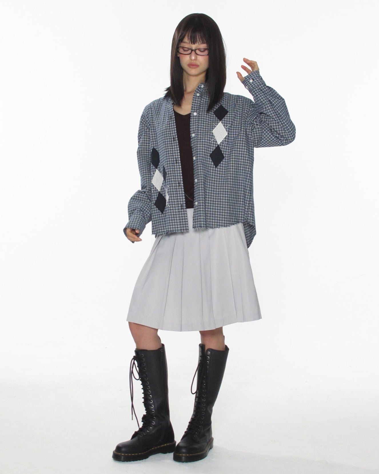 【CRANK】ARGYLE CHECK SHIRTS