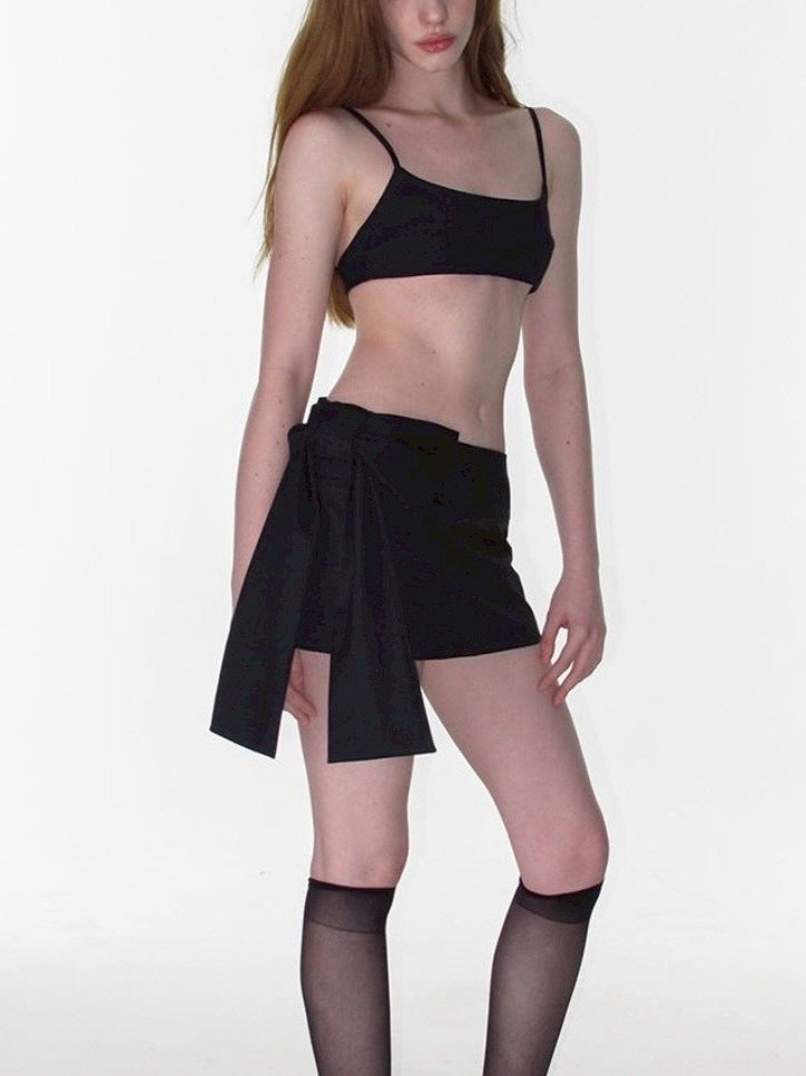 【CRANK】RIBBON MICRO SKIRT
